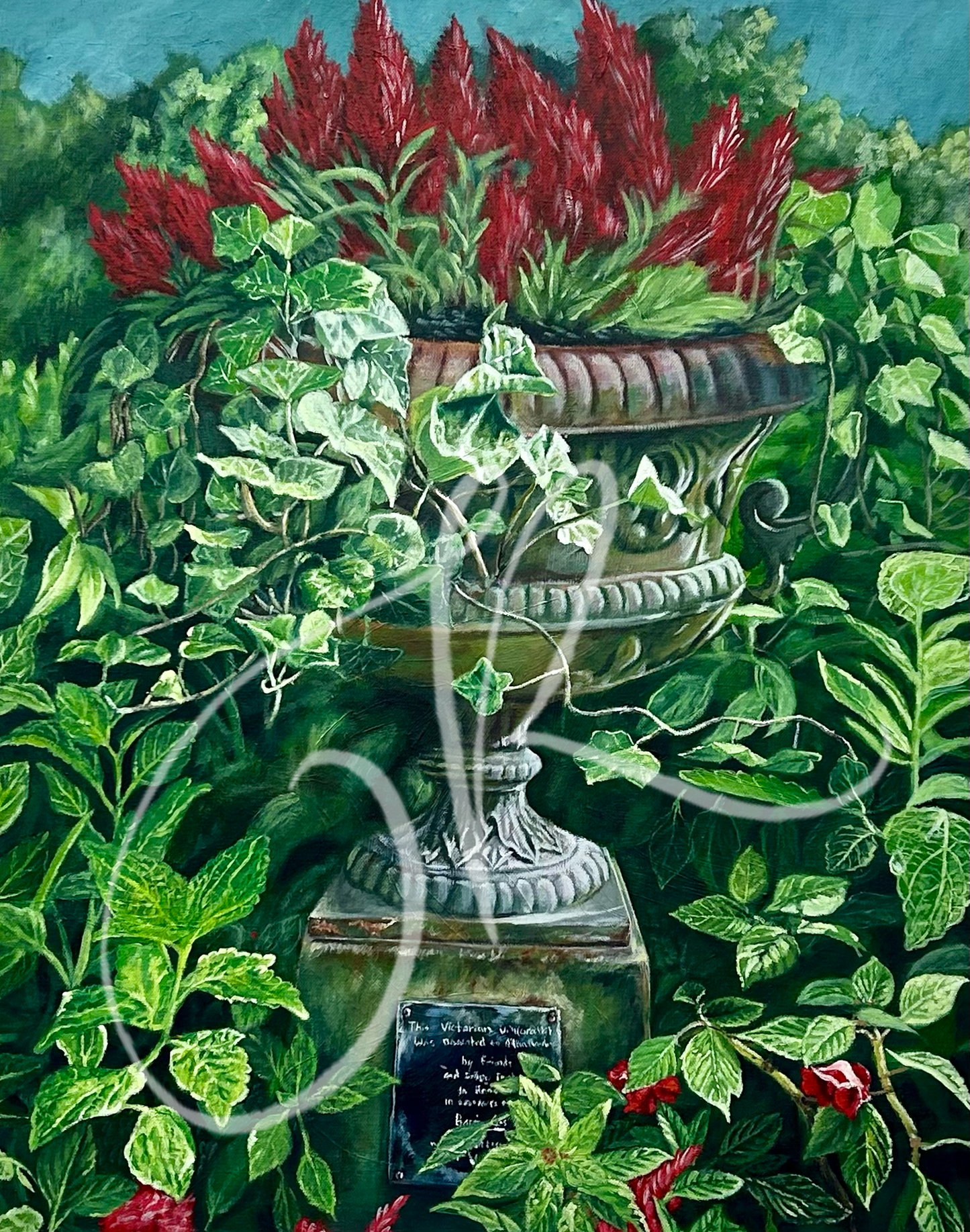 “Celosia Pot” Print